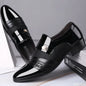 Large Size Fashionable Men's Office Formal Shoes Low Cut Daily Comfortable Pointed Multifunctional Men's Wedding Men's Shoes