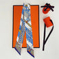 Summer New Animal Design Elephant Female Decoration Twill Silk Scarf Long Ribbon Binding Bag Silk Ribbon Hair Belt Small Scarf