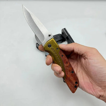 Pocket folding knife, folding fruit knife, suitable for camping, fishing, hiking, outdoor activities and home decoration