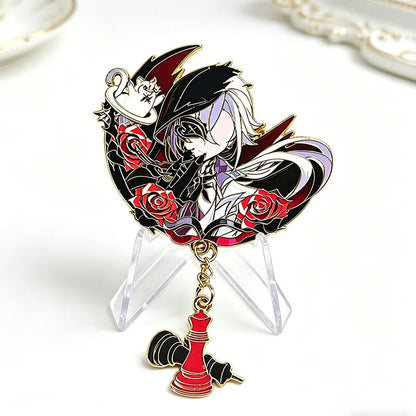 Genshin Impact Hard Enamel Pin Columbina Flins Odette Anastasya Badges Lapel Pin Cartoon Anime Brooches Backpack Decoration