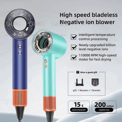 Super Hair Dryer Leafless Hair dryer Personal Hair Care Styling Negative Ion Tool Constant Anion Electric for Dyson Hair Dryers