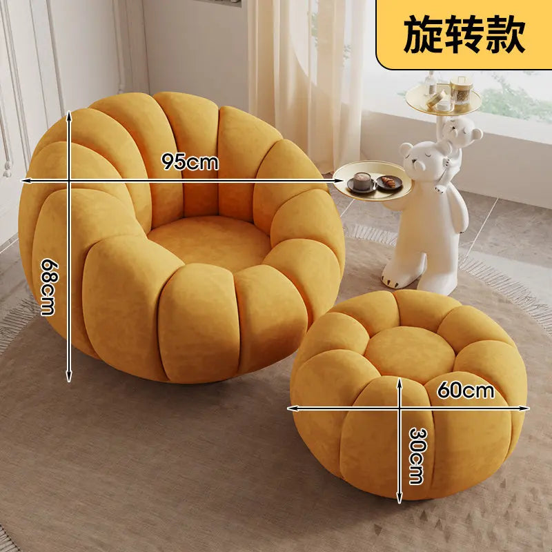 Lazy sofa single double pumpkin sofa reclining sleeping cloud swivel chair bedroom Internet celebrity sofa balcony sedentary