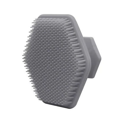 Exfoliating Silicone Brush Cleanser No Slip Handle Body Scrubber Cleans and Massages Skin Bathroom Accessories Bath Brush