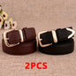 Fashion Women Genuine Leather Belts High Quality Gold Buckle Best Matching Dress Jeans Belts for Lady LB2146