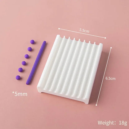 2-in-1 Rubbing Strip Soft Ball Mold Pottery Hand Rolling Shaping Maker for Clay Bead DIY Jewelry Earring Handmade Craft Supplies