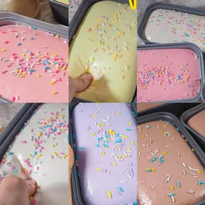 New··1Pc Box Cake Slow Rising Squeeze Toy Butter Ice Cream Box Fidget Toy Anti Stress Release Hand Relax Gift