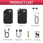 XTUGAJ02s Wireless in Ear Monitor System 2.4G Mini Stereo IEM System Low Latency One Transmitter More Receiver Stage Singer Band