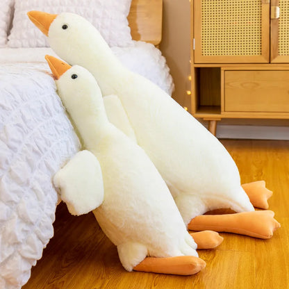 50-190cm Cute Big Duck Goose Plush Toy Kawaii Huge Duck Sleeping Pillow Cushion Soft Stuffed Animal Doll Kid Toy Gift