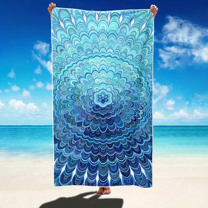 1pc Boho Mandala & Tropical Floral Print Extra Large Quick Dry Beach Towels Perfect choice for beach vacation party gifts
