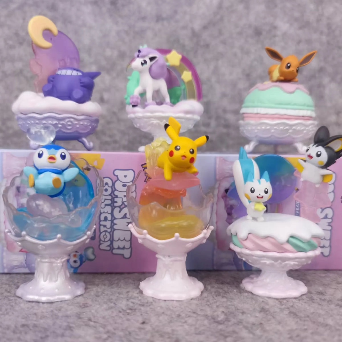 Pokm Starry Sky And Stained Glass Pikachu Mystery Box Eevee Blind Box Anime Figures Snorlax Surprise Gift Colletions Toy