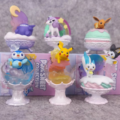 Pokm Starry Sky And Stained Glass Pikachu Mystery Box Eevee Blind Box Anime Figures Snorlax Surprise Gift Colletions Toy