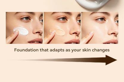 Color-Changing Sunscreen Foundation,Skin Tone Matching,All-Day Long-Lasting Wear,Perfect Base for Flawless Makeup