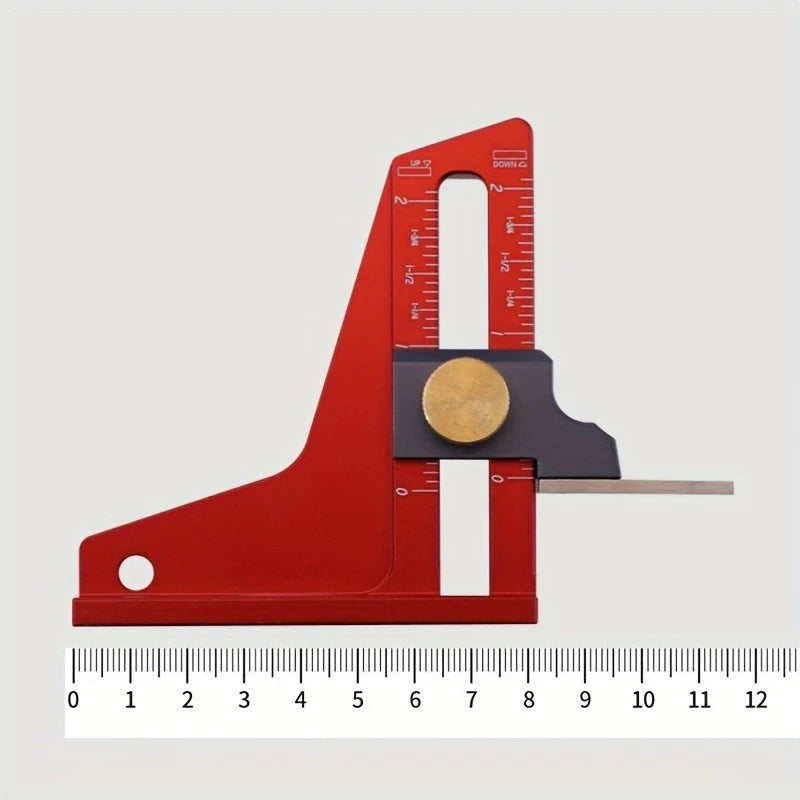 Precision Height Gauge - Metric Depth Measurement Tool, Ideal for DIY Projects, Woodworking Tools for Table Saw, Router Table