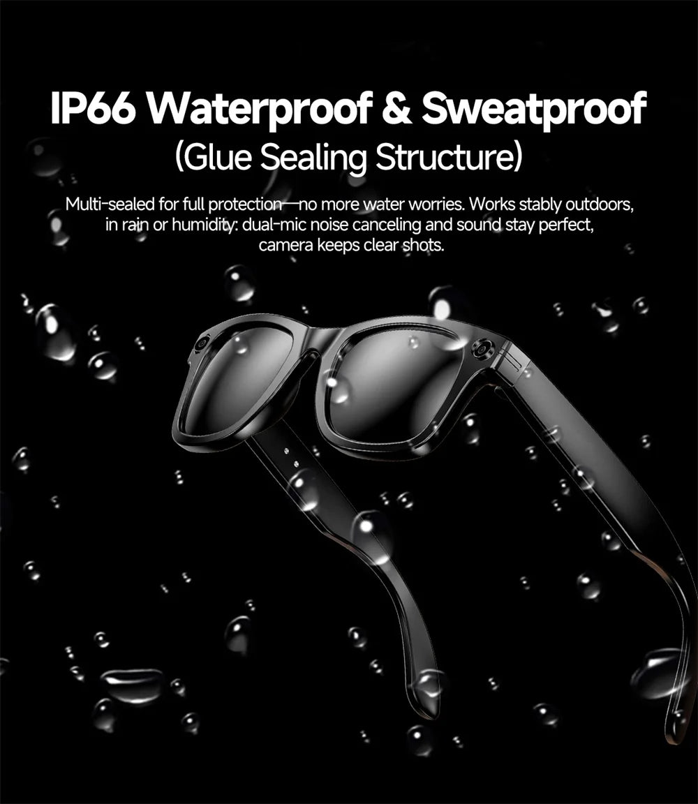 Smart Glasses With 800W Intelligent Translation Al Voice Wake-up Intelligent Q&A Interaction Call Noise Reduction EIS Anti Shake