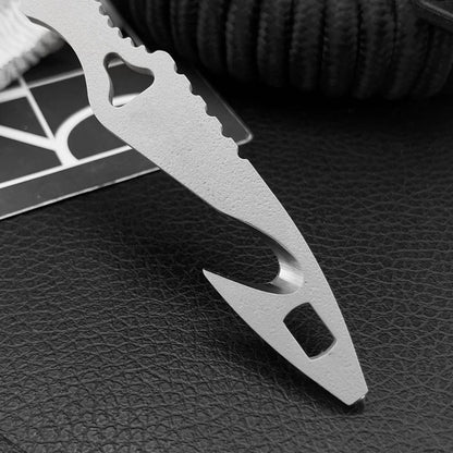 179 Fixed Blade Knife Utility Outdoor Multi-tools, Portable Cutting Rope Tool, 440C Blade, Camping Adventure Knife, EDC Gear