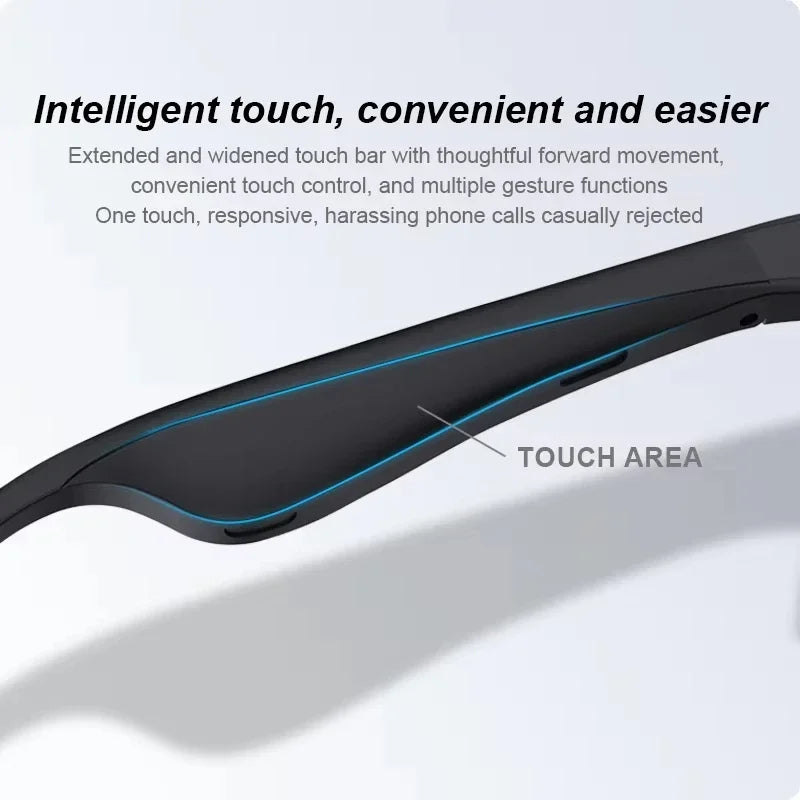 Lenovo AI Smart Glasses Voice Assistant Music Touch Control Bluetooth Call Outdoor Fashion Sunglasses For Men Women 2026 New