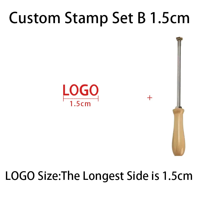 Personalized Leather Stamp Custom Logo Branding Iron Stamps Heating Brass Embosser Seals DIY Wood Cake Hamburger Craft Handmade