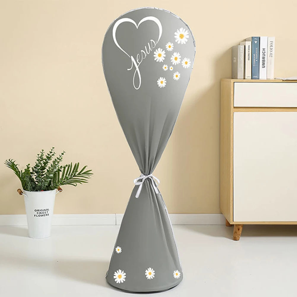 1pc All-inclusive Waterproof Fan Dust Cover Household Floor Fan Cover Washable Pedestal Fan Standing Fans Protective Cover
