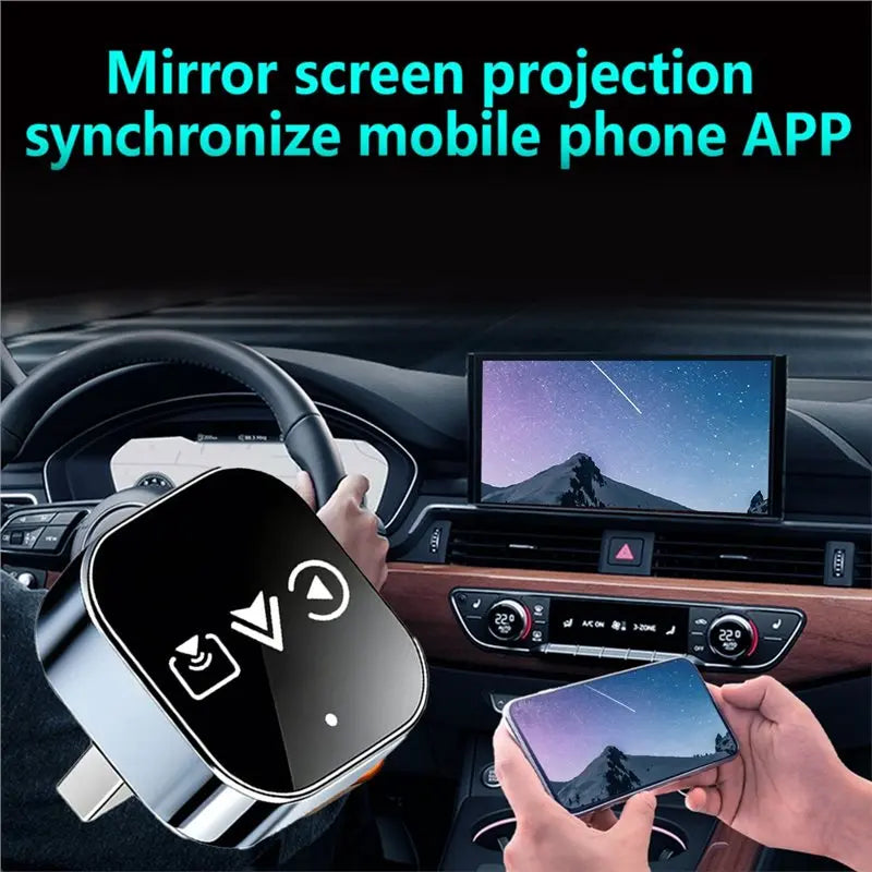 Durable-Smart AI Box 4In1 Wireless Carplay Adapter Upgrade Android Auto Mirror Link USB Plug And Play Auto Connect Wifi 2026