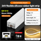 LED flexible silicone light strip embedded 24V waterproof tubing linear lamp concealed installation flexible soft light strip
