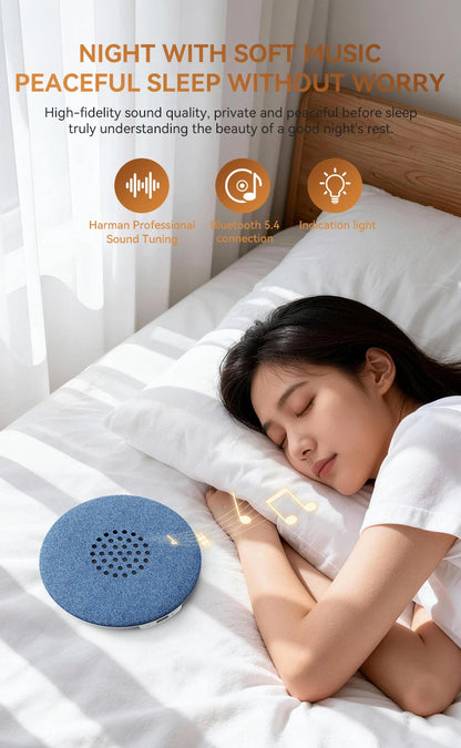 Mini Sleeping Bluetooth 5.3 Speaker Under Pillow Sound Machine With White Noise HiFi Stereo Audio Soundbar MP3 Music Player New
