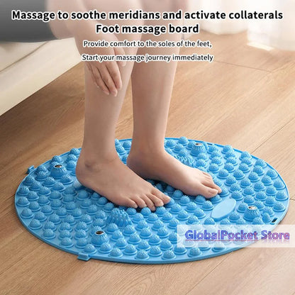 [TG823]Pressure Point Pads Board Foot Massage Acupressure Mat Foot Reflexology Walking Toe Plate Magnetic Acupressure Disc Care