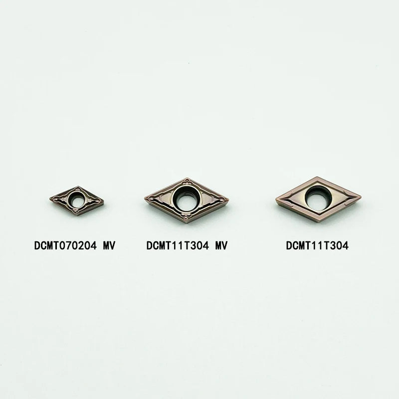 DCMT070204 DCMT070208 DCMT11T304 DCMT11T308 Turning Insert DCMT Carbide Inserts CNC Lathe Blade For Stainless Steel Lathe Cutter