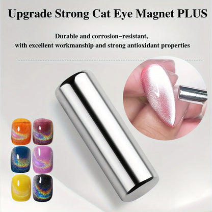 3x0,7cm Okrągły Magnes do Paznokci Żel Cat Eye Pen do Lakieru Żelowego 3D Paznokcie Kocie Oko Malowanie Silny Magnes Patyczek Manicure DIY 2030