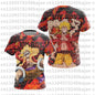 2026 New Arrivals Luffy cosplay T-shirt One Piece 3D printed Kids short-sleeved top Themed comic exhibition clothing