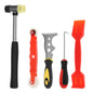 5Pcs Professional Window Glazing Tool Kit Window Screen Replacement Installation Tool with Handle for Home Workshop Office
