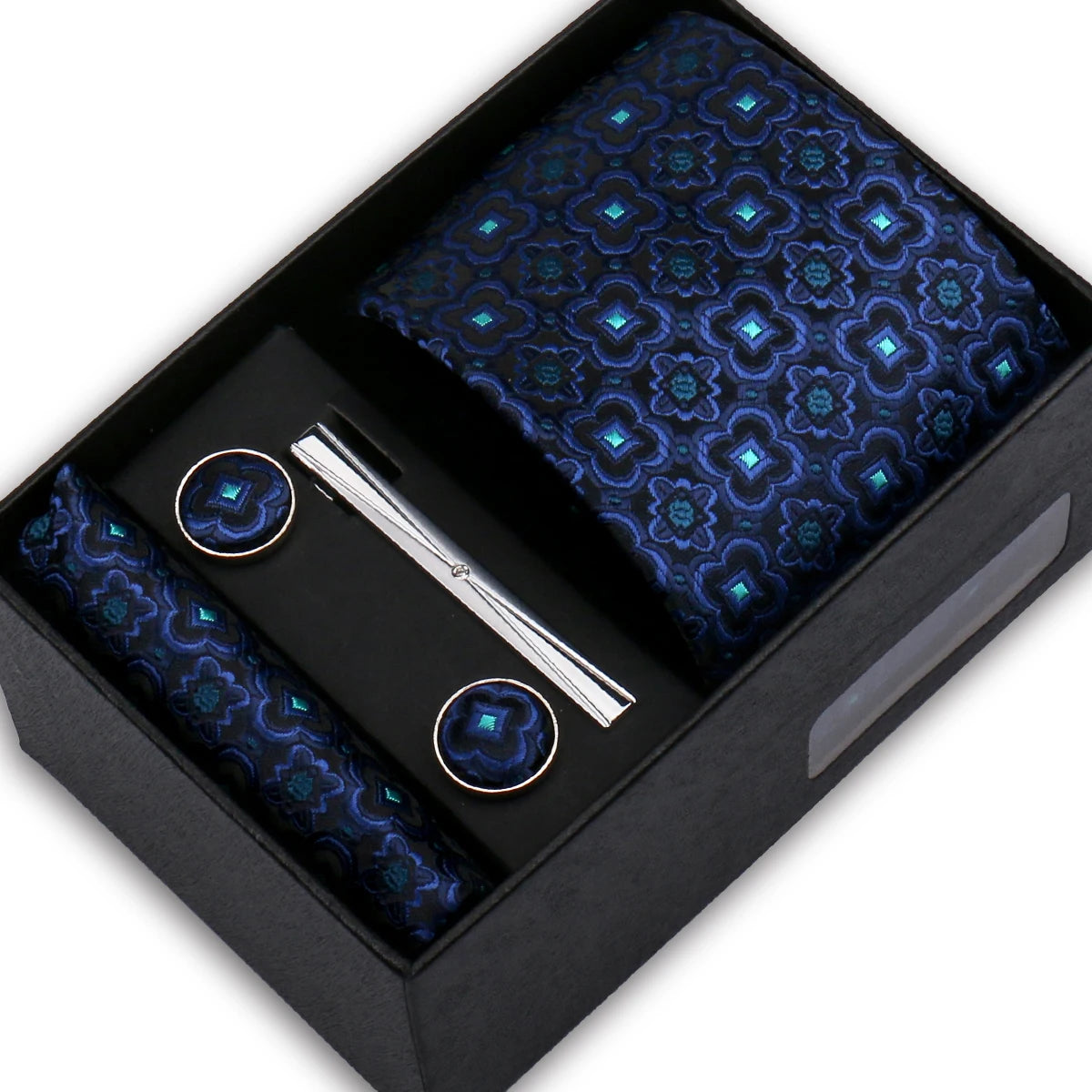 Classic Mens Tie Set Paisley Hanky Cufflinks In Gift Box Jacquard Woven Neckties Set For Men Formal Wedding Fashion Accessories