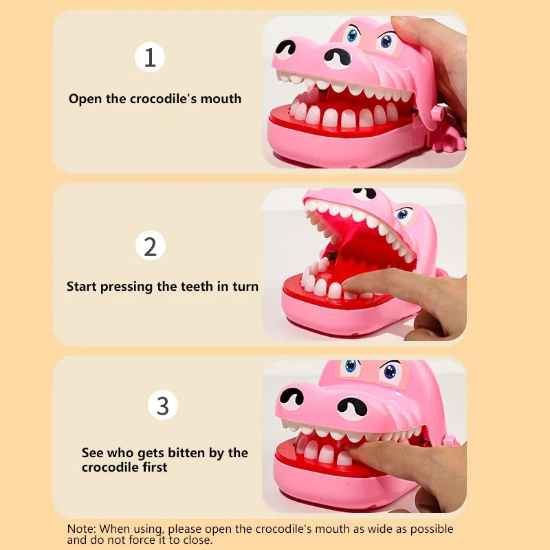 Bite Finger Crocodile Pinch Toy Classic Family Games Party Mischief Children's Lucky Games Stress Relief Toy Party Gifts New