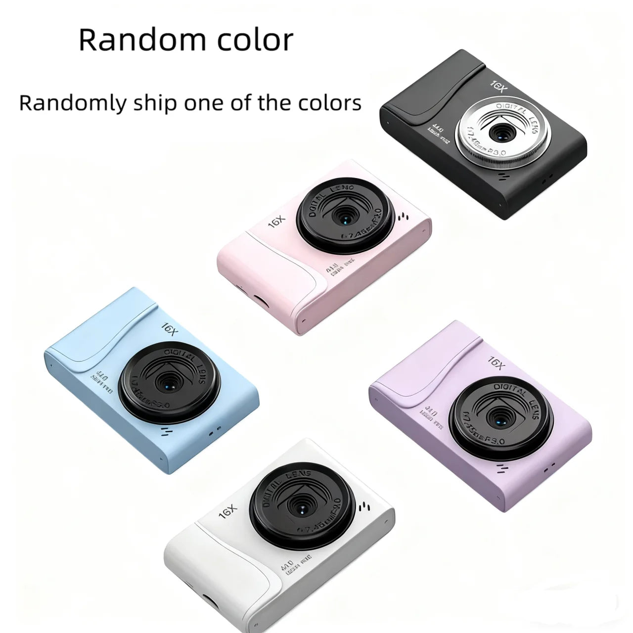 COOL DIER 4K Digital Camera 16x Zoom Camcorder 24 Million Pixels Compact Cameras Auto Focus for Kids Adult Beginners Photograph