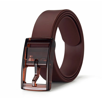 High-quality Color Candy Color Silicone Belt Fashionable And Trendy Universal Belt For Men And Women With Jeans Belt Accessories