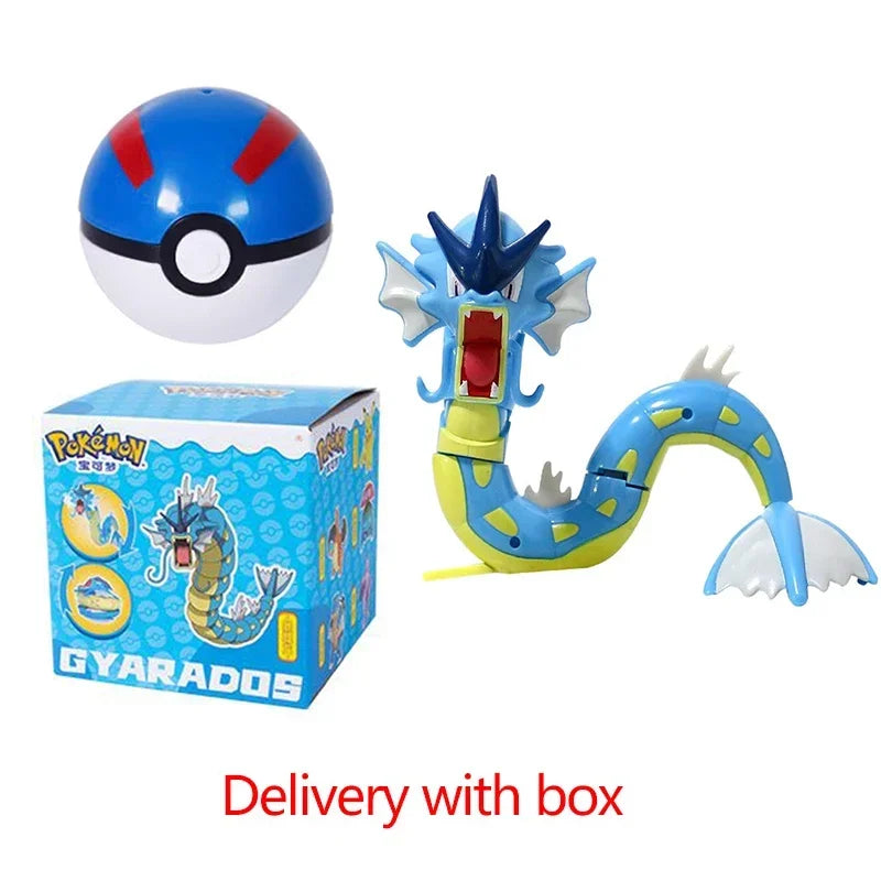 Pokemon Figure Pokeball Poke Ball Venusaur Charizard Gyarados Pikachu Mewtwo Gengar Blastoise Mew Eevee Box Elf for Kid Toy Gift