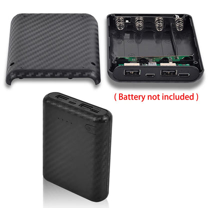 New Portable DIY Power Bank Box 4x18650 Battery Charger Case Fast Charging Case Solderless Power Bank Shell Batteries Charging