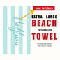 Personalized Striped Beach Towel Custom Name/Logo Microfiber Towel Thin Quick Dry Absorbent for Beach Swimming Yoga Bath Sports