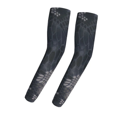 Cooling Arm Sleeves Tactical Camo Sun Protection Breathable Ice Silk UV Guard