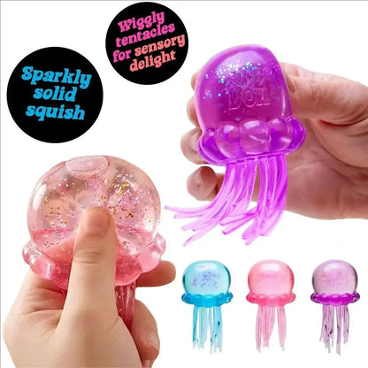 Squishies Nee Doh Meduza Zabawka do ściskania, Zabawka sensoryczna wodna Miękka galaretka do ściskania, antystresowa zabawka fidget