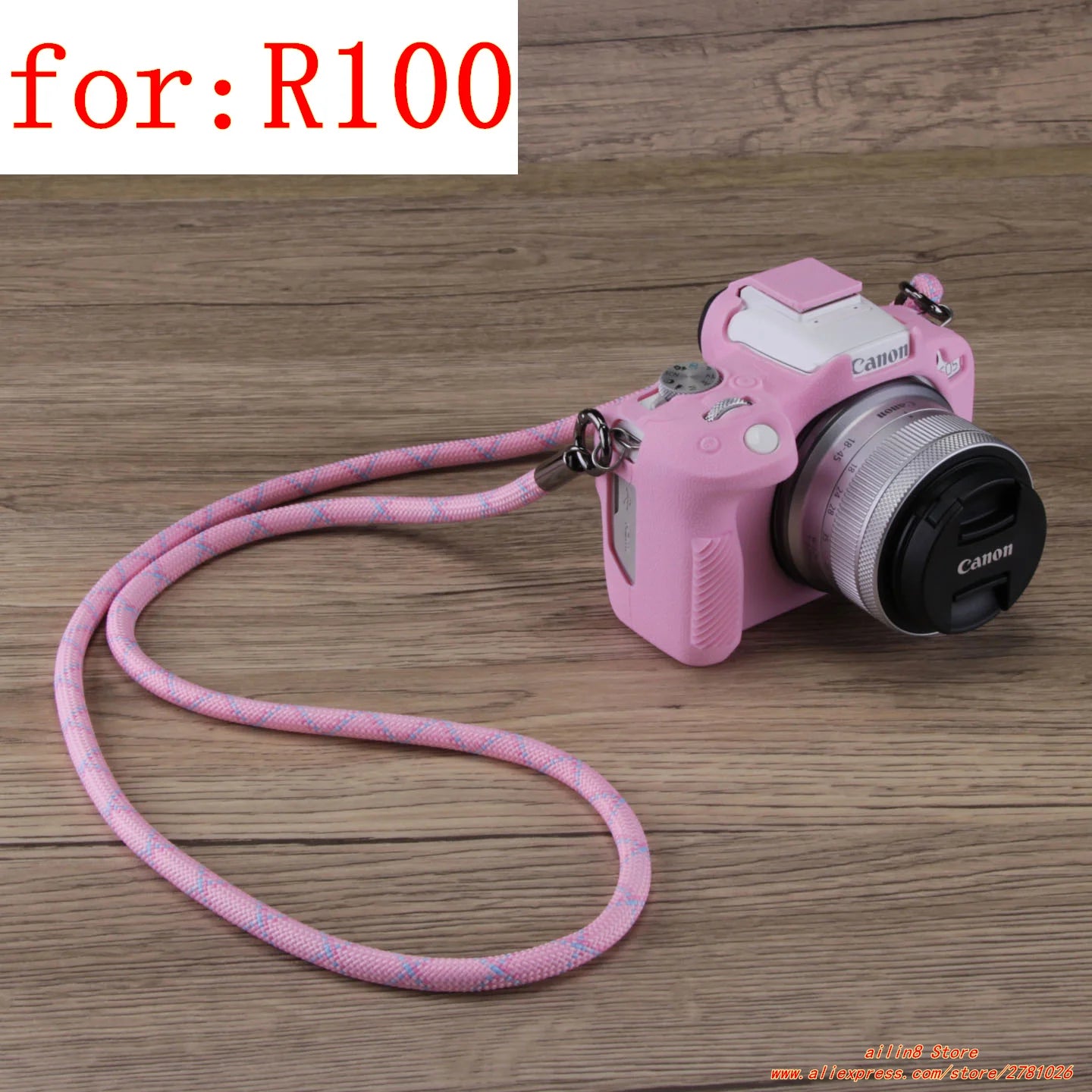 for Canon EOS-R100 Camera Soft Case R50 Silicone shell protective cover Prevent scratching the camera bag One shoulder neck bag