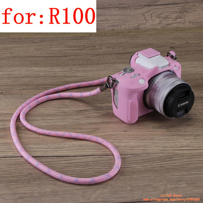 for Canon EOS-R100 Camera Soft Case R50 Silicone shell protective cover Prevent scratching the camera bag One shoulder neck bag