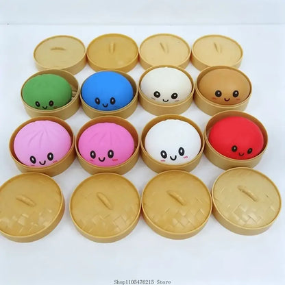 Multi Slow-Rising Squishy, Random Includes: Cheese Squeeze Toys, Steamed Buns And Dumplings,Long Butter Bread,Bear Squishy Toys