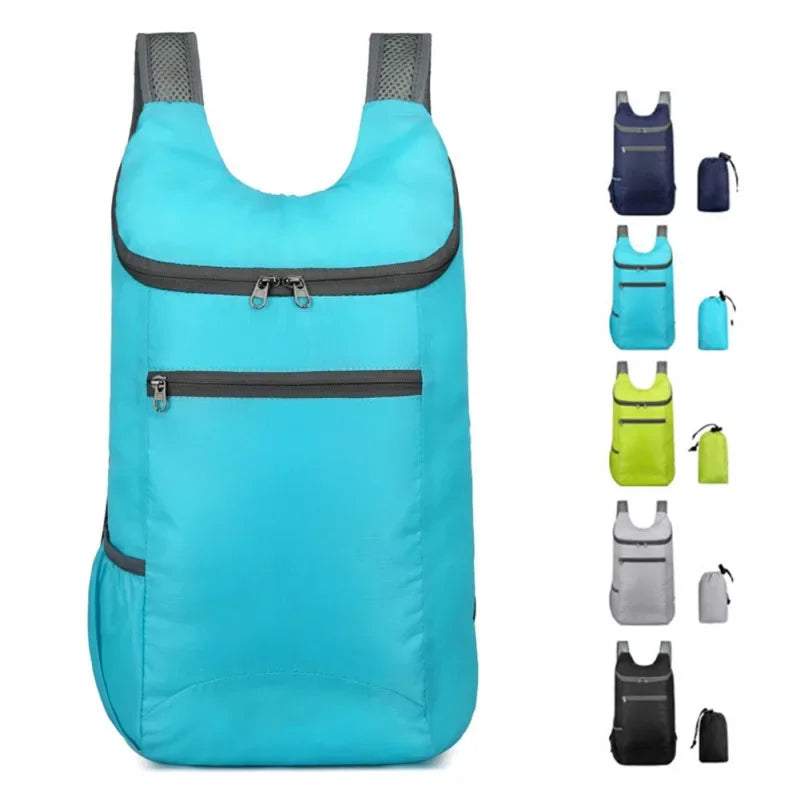 20L Lightweight Waterproof Backpack Portable Folding Backpack Outdoor Bag Ladies Men Travel Hiking Backpack