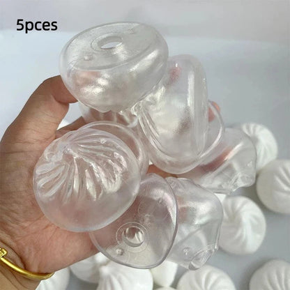 Dumpling Stress Ball Shell DIY Kit 1/5/10Pcs Stress Relief Toy Home Travel Decor For All Ages