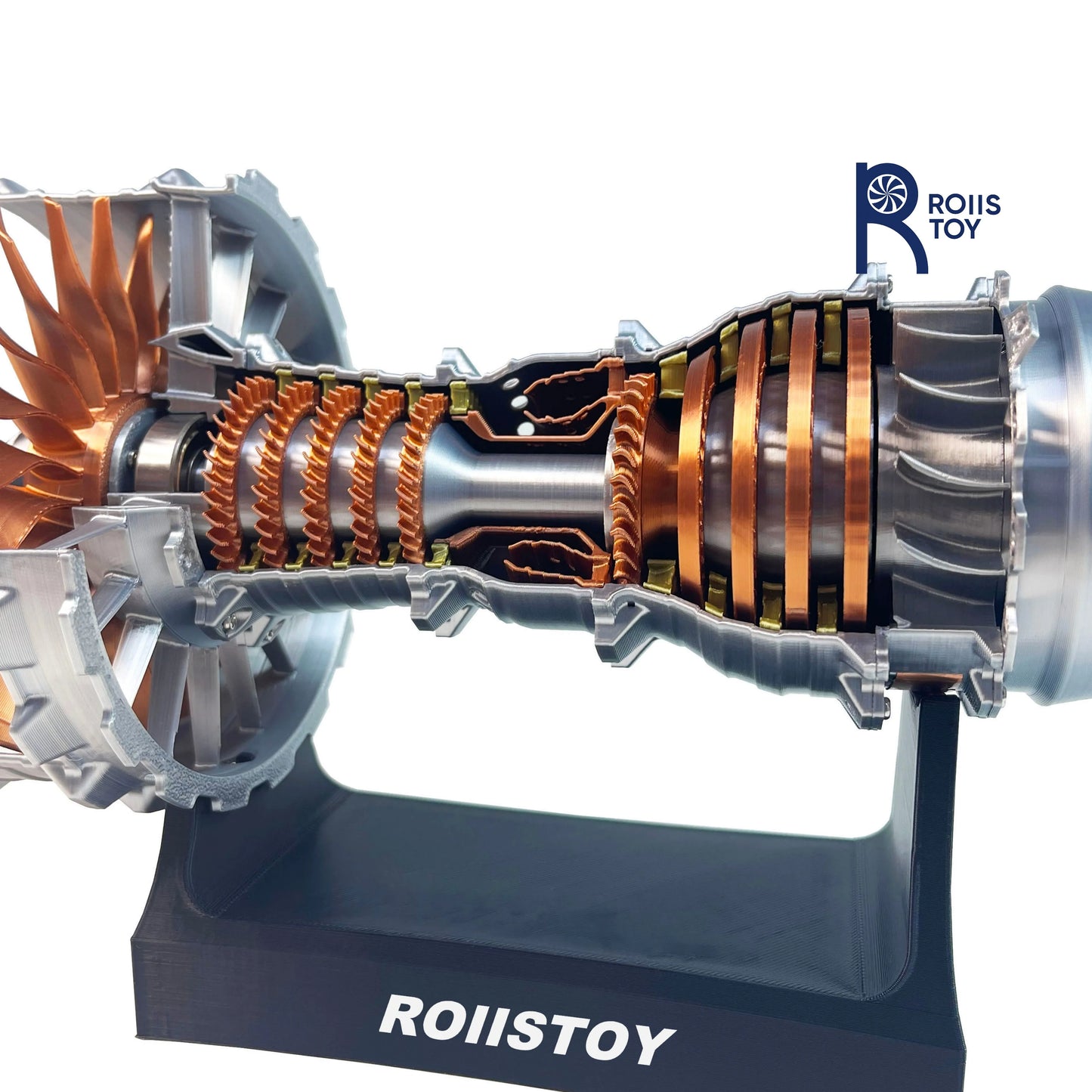 Turbofan Engine Model Aircraft Engine Kit DIY Assembly Model Toy Aircraft Engine Model Mechanical Science Educational Toy