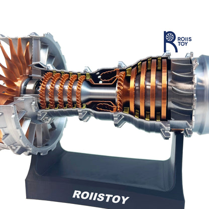Turbofan Engine Model Aircraft Engine Kit DIY Assembly Model Toy Aircraft Engine Model Mechanical Science Educational Toy