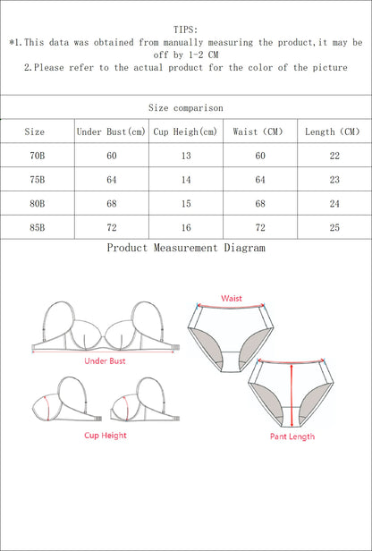 fashion Black bow lace thong set solid color daily 2-piece set sexy underwear set push up bra set B1111