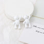 10PCS/lot DIY Cute Cartoon Teddy Bear Pendant Jewelry Accessories Wholesale Alloy Spray Paint Simple Multicolor Jewelry Material