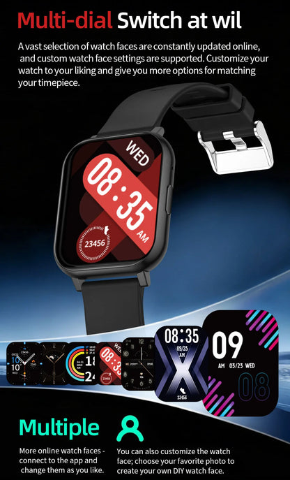 LIGE Fashion Smart Watch Women Bluetooth Call Women‘s Health Monitor Heart Rate Blood Oxygen Sports Fitness Smartwatch For Men