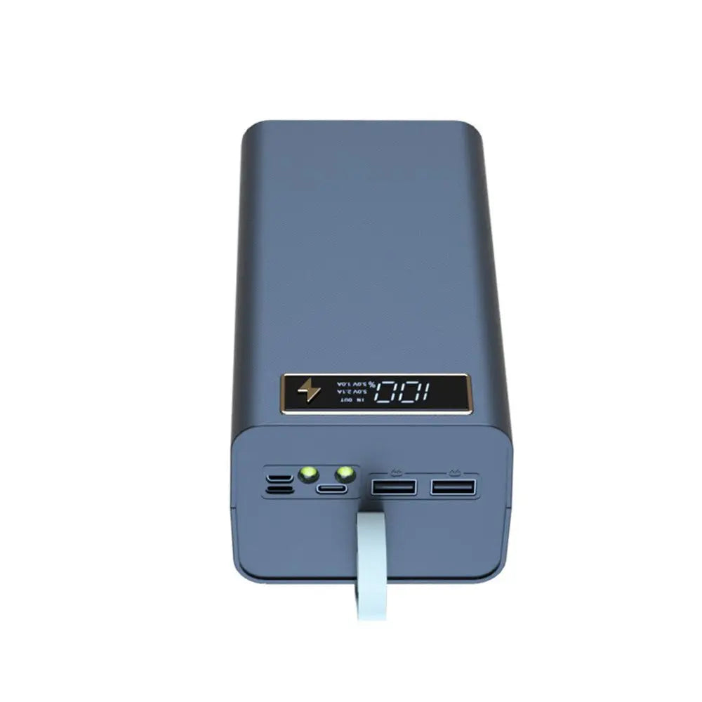21x18650 Battery Storage Box Dual USB Charge18650 Battery Power Bank Case Shell with LED Light